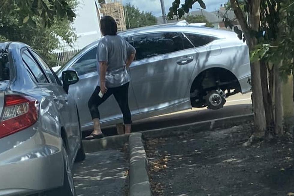 Evacuees Reportedly Have Tires Stolen While in Houston [PHOTOS]