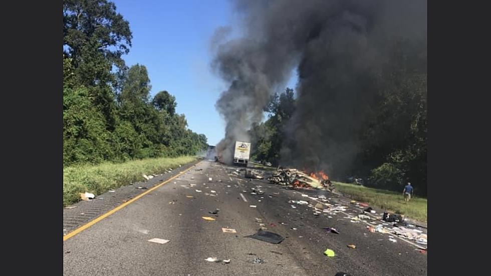 Fiery Crash On I-10 Kills Ida Evacuee