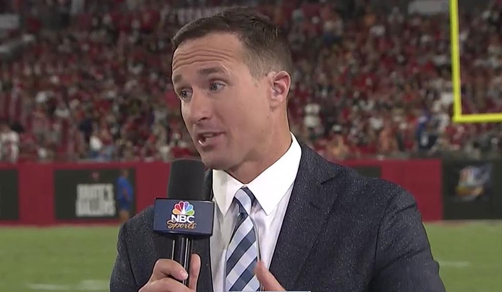 Fans Couldn't Help But Notice Drew Brees' New Hair in TV Debut