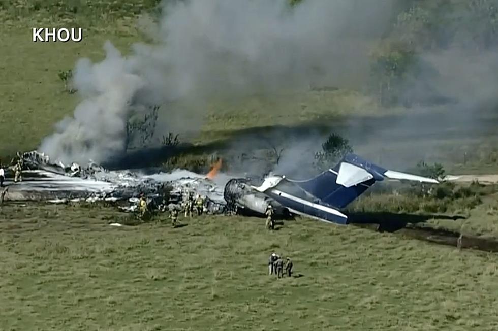 Plane Carrying 21 Passengers in Fiery Crash Outside of Houston