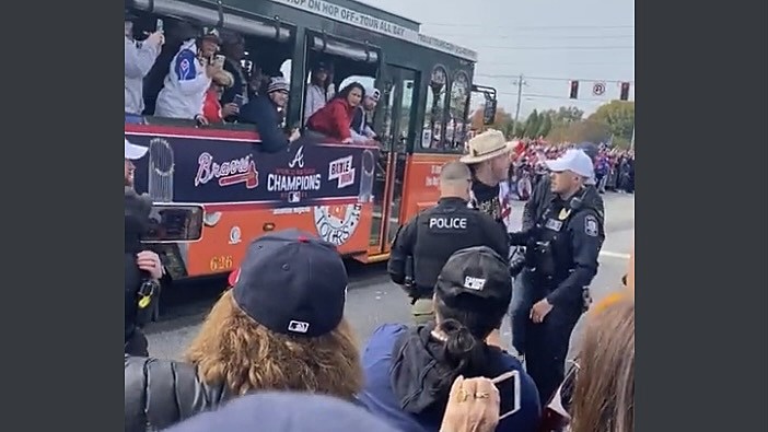 Why did a police officer grab Tyler Matzek during the Braves parade? We got  answers – WSB-TV Channel 2 - Atlanta