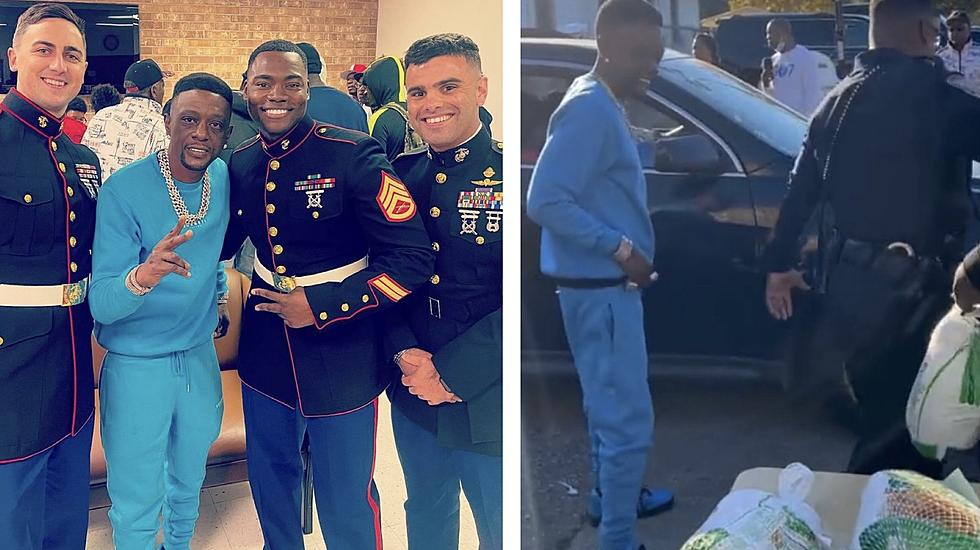 Lil Boosie and U.S. Marines Hand Out Free Turkeys in Baton Rouge for Thanksgiving