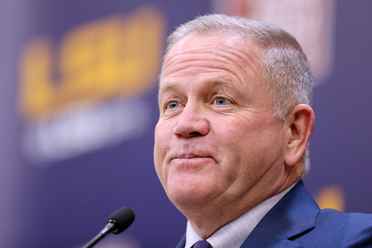 LSU’s Brian Kelly challenges Lane Kiffin