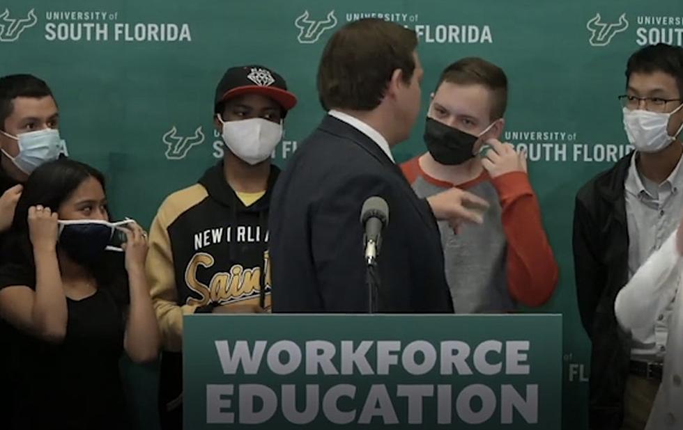 Florida Gov. Ron DeSantis Catches Heat as He Appears to Scold Students for Wearing Masks