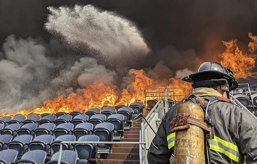 Denver Broncos&#8217; Mile High Stadium Catches Fire [PHOTOS]