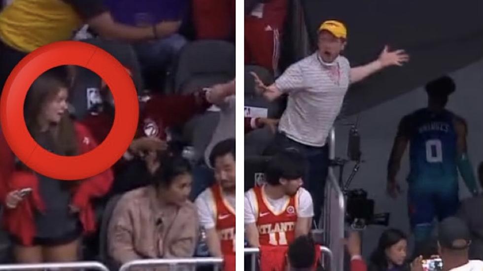 Young Atlanta Hawks Fan Hit with Mouth Guard by Furious Ejected Player