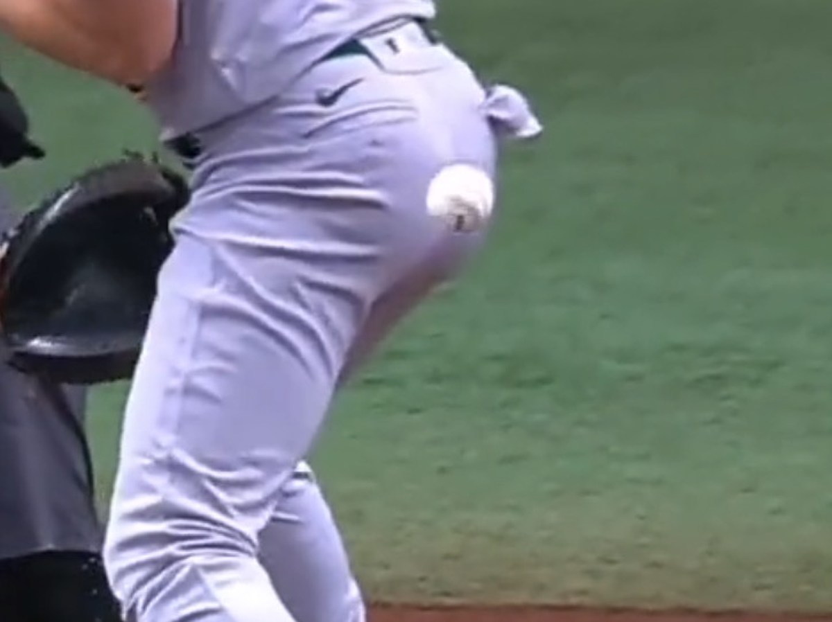 Oakland A's Sean Murphy Goes Viral After His Butt Gets Hit By