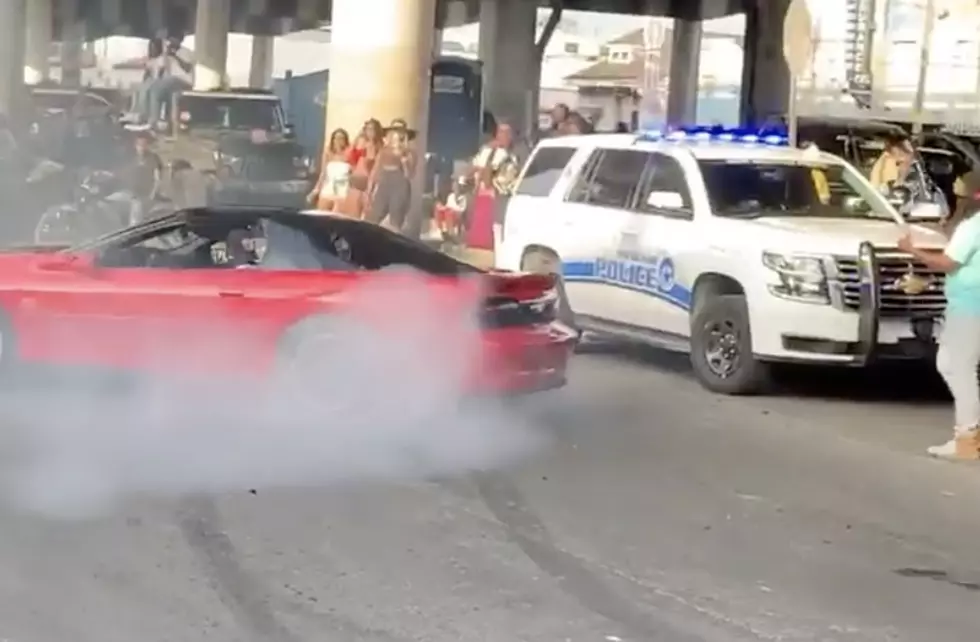 Car in New Orleans Doing Donuts Nearly Hits NOPD Unit [VIDEO]