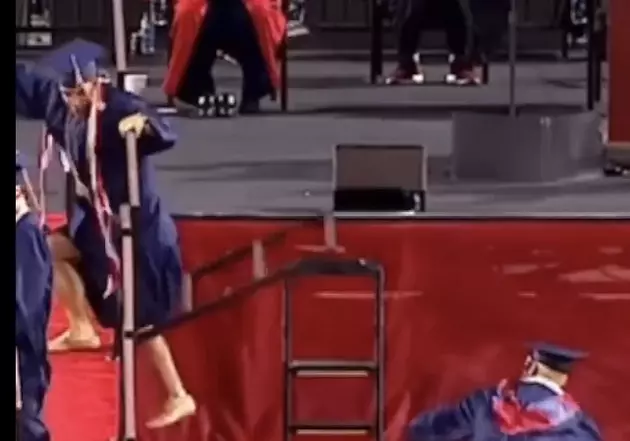 Graduate Falls Off Stage During Ceremony, Rebounds Nicely [VIDEO]