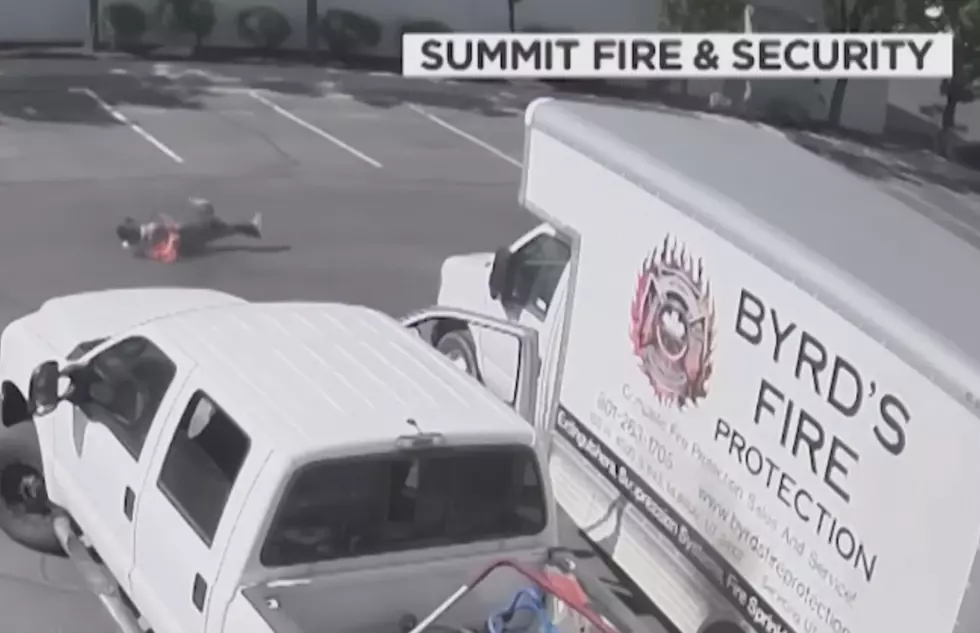 Man Catches Fire While Attempting to Steal Gas From Another Truck