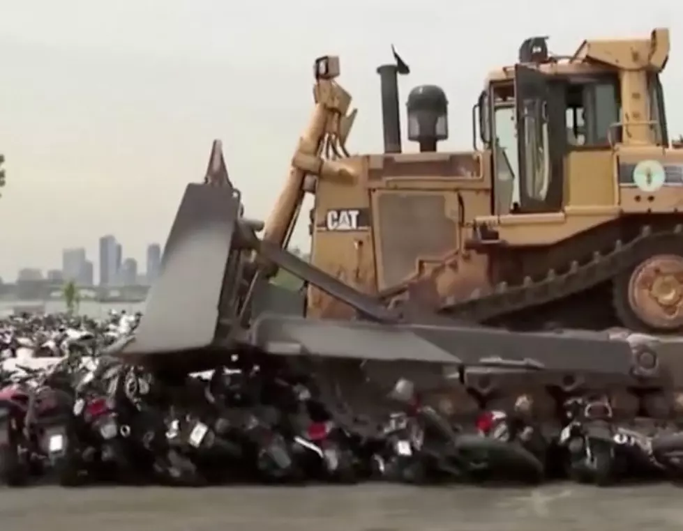 New York City Smashes Bikes and ATVs Deemed Dangerous For Roads [VIDEO]