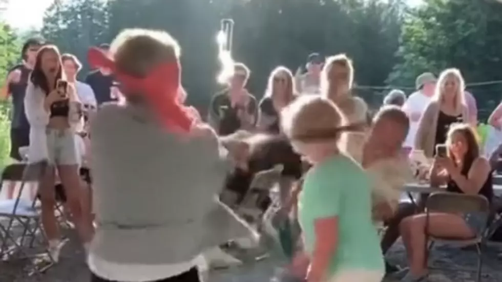 Unsuspecting Woman Gets Bashed in the Head by Bat-Wielding Piñata Beater