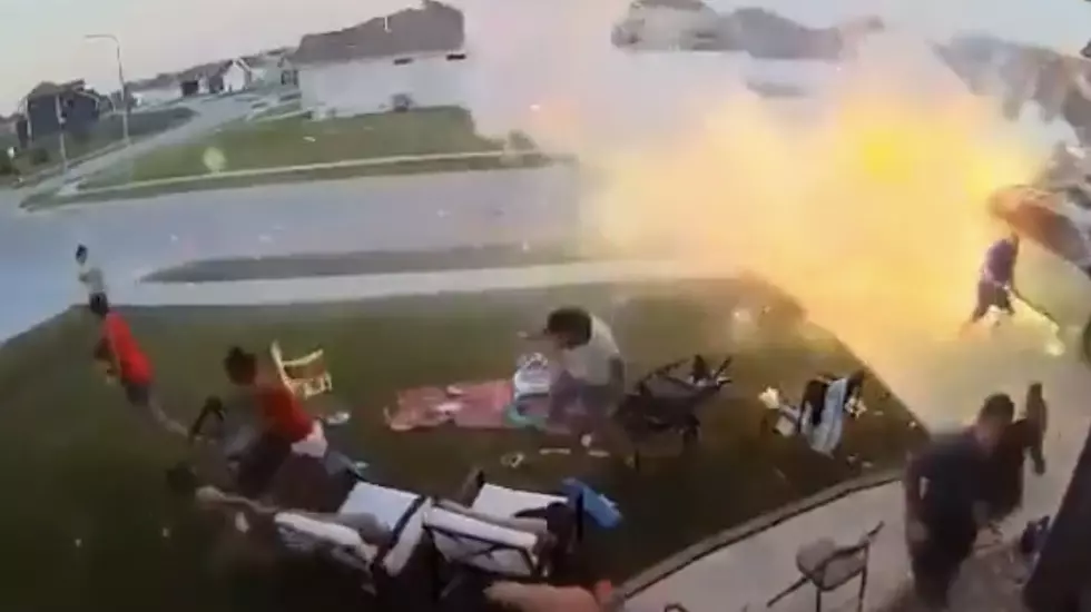 Surveillance Camera Captures Moment Family's 4th of July Party