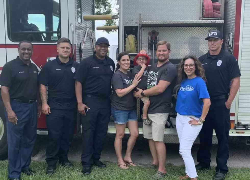 Lafayette Fire Department Fulfills Kid’s Wish For ‘Big Red Fire Truck’