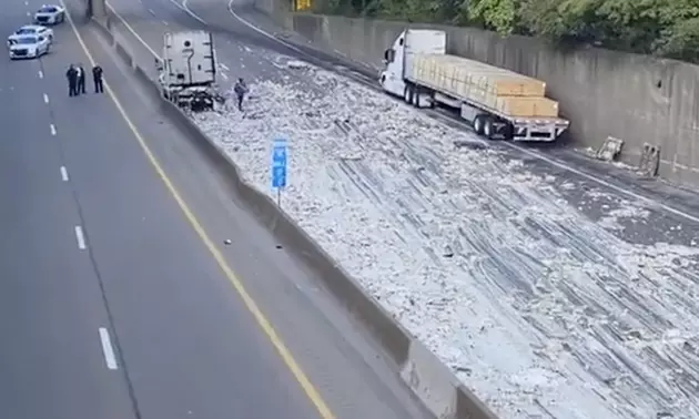 Multiple Lanes Closed After Truck Spills Alfredo Sauce on Interstate [VIDEO]