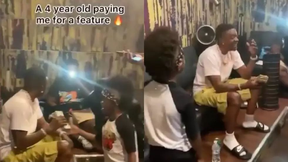 &#8216;Lil Boosie&#8217; Left Shocked after 4-Year-Old Aspiring Rapper Hands Over Wad of Cash for Feature