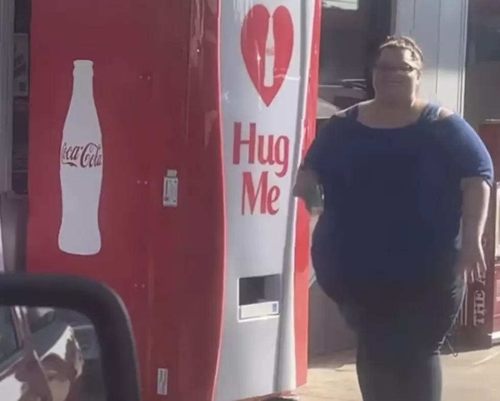 Woman Hugs a Coke Machine in Delcambre and Gets Free Product [VIDEO]
