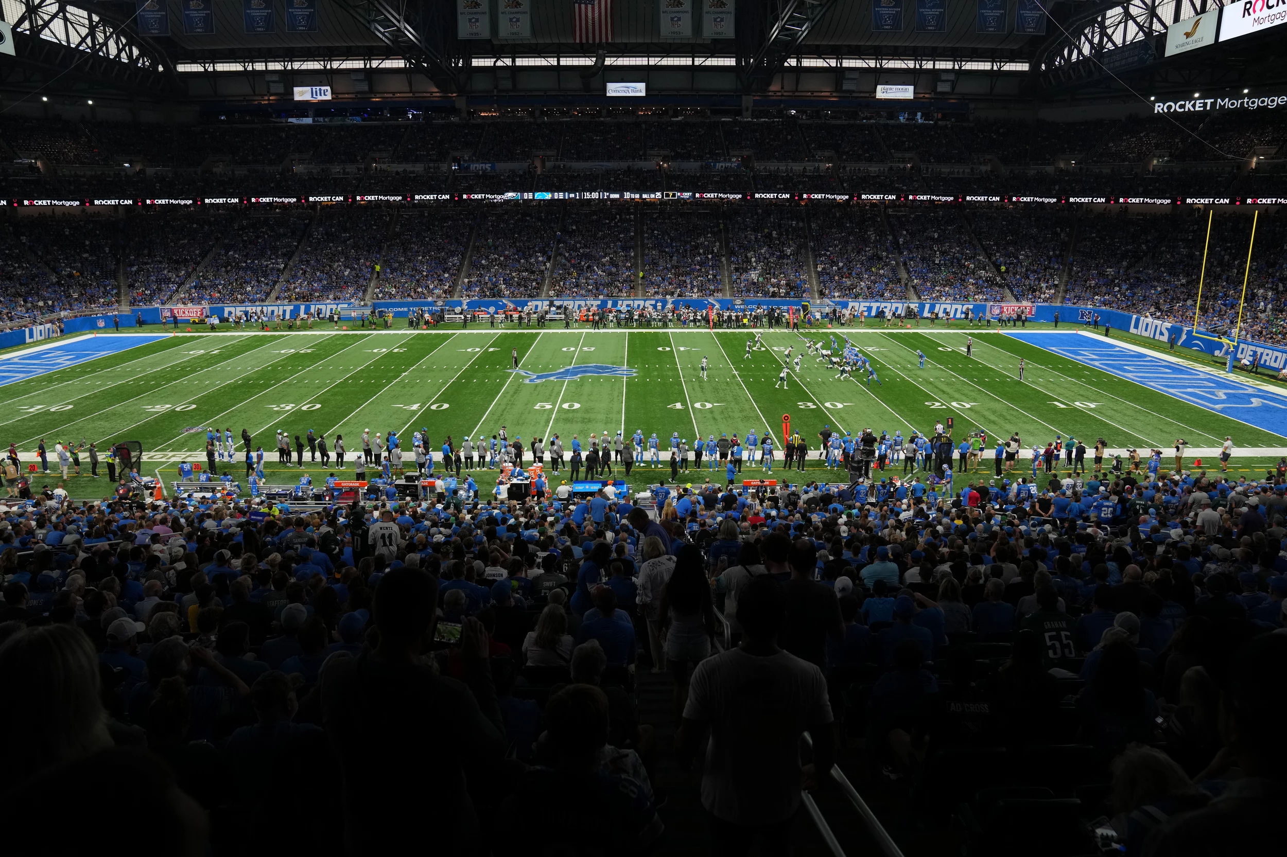 Buffalo Bills fans tailgate before taking on Cleveland at Ford Field