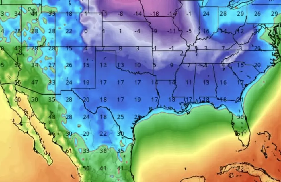 Forecast Has Temperatures in Louisiana Way Below Freezing Prior to Christmas