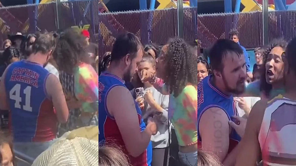 Mother Confronts Man Taking Pictures of her Child at Six Flags