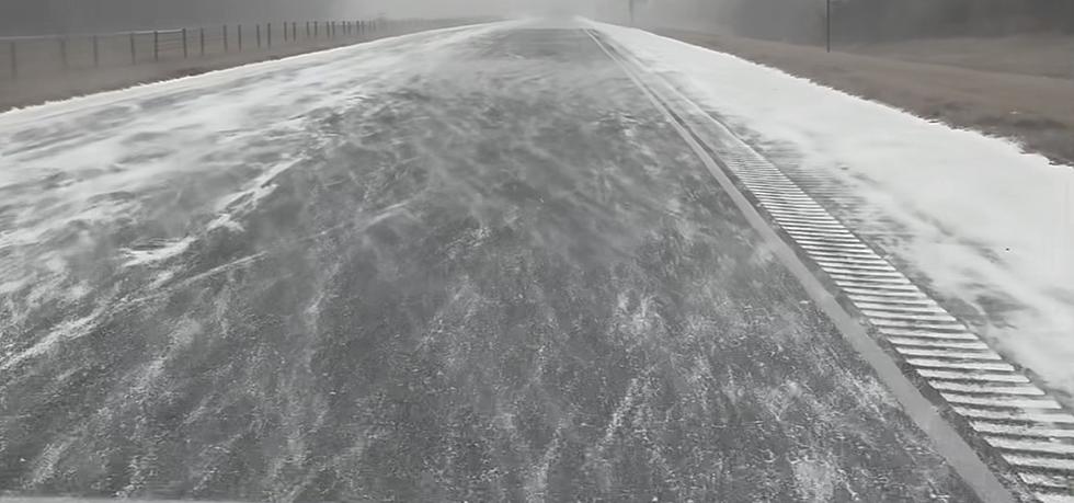 Video Shows an Icy, Snow-Covered I-49 in North Louisiana 