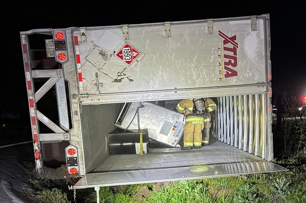 Scott Fire Department Responds to Second Overturned 18-Wheeler Carrying Hazardous Materials