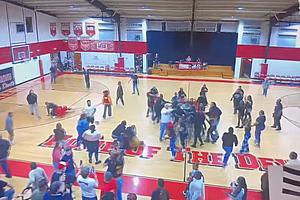 Multiple Brawls, Absolute Chaos on the Court at Louisiana High...