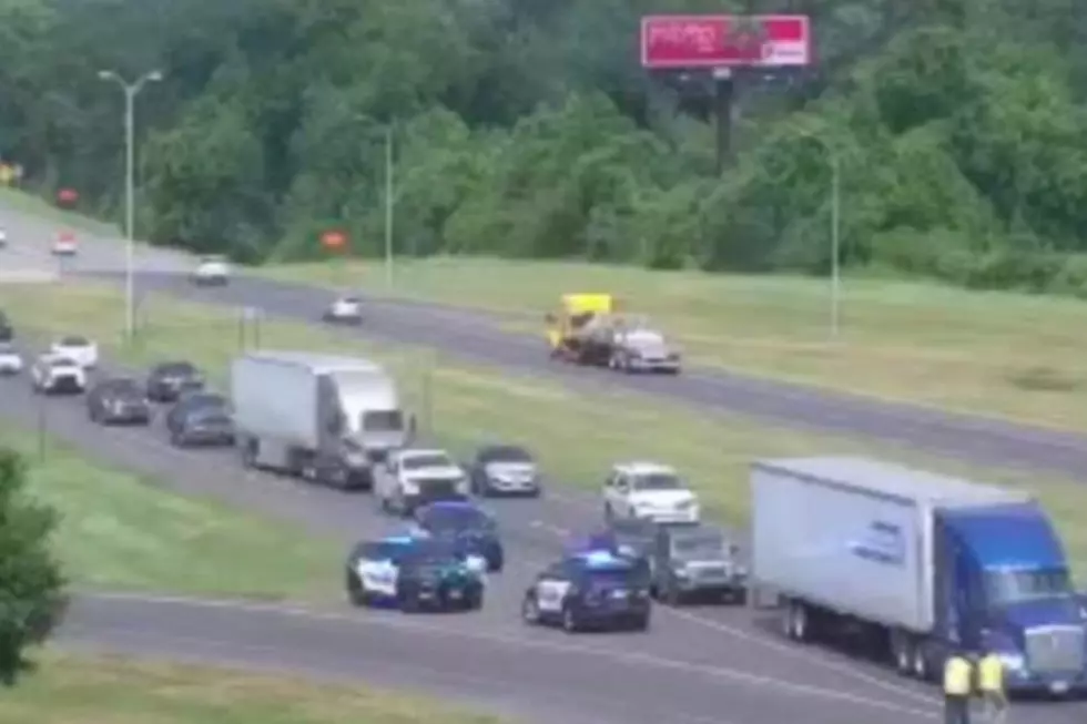 Four hospitalized after vehicles overturn near I-49 and I-10