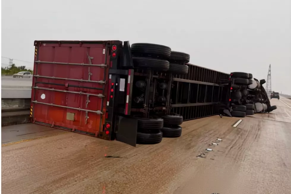 Horrifying Video Shows Storm Winds Topple 18-Wheeler
