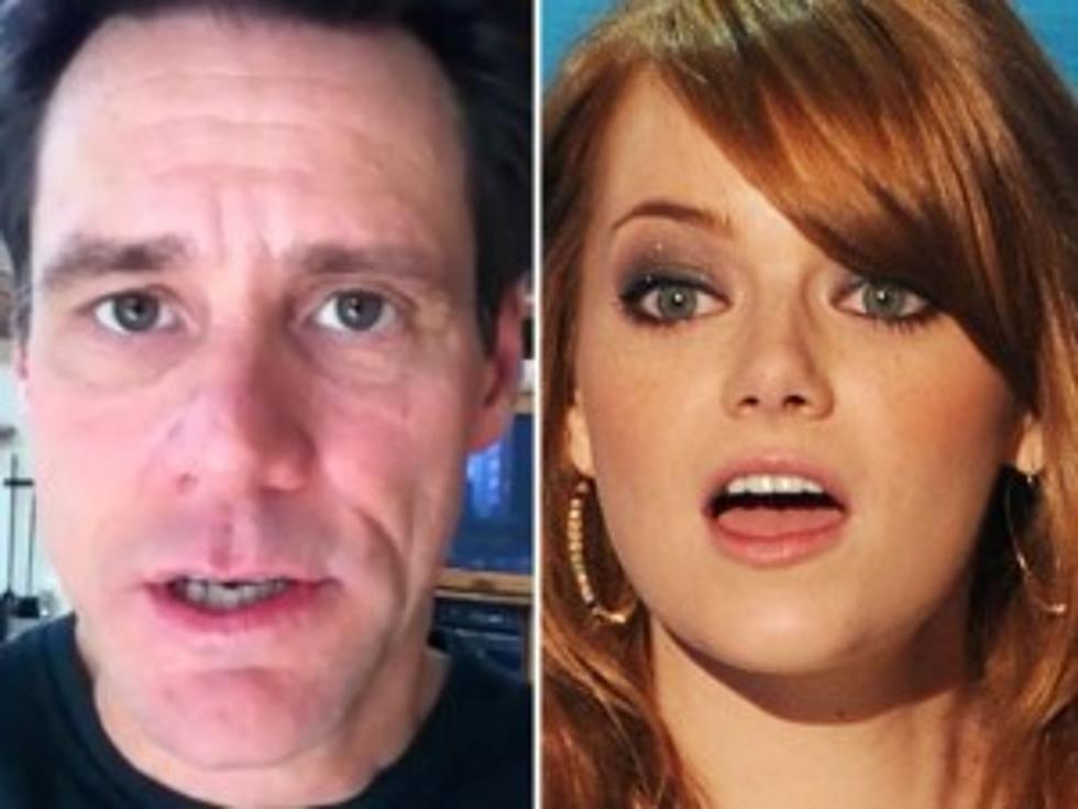 Jim Carrey Sends Creepy, Funny Love Video to Emma Stone [VIDEO]