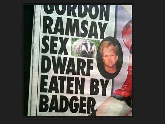 Gordon ramsay gay midget porn star eaten by racoons