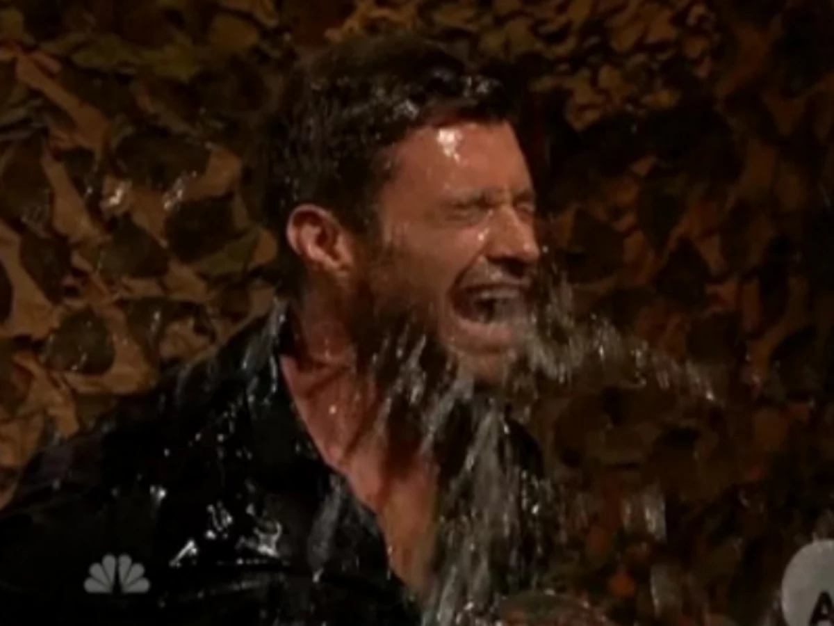 Hugh Jackman and Jimmy Fallon Give Each Other a Soaking on ‘Late Night