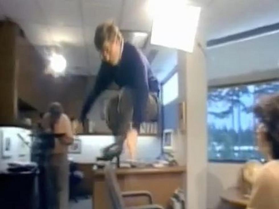 Billionaire Bill Gates Can Easily Jump Over a Chair [VIDEO]