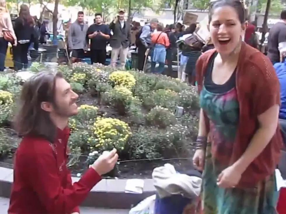 Man Proposes at Occupy Wall Street Protest [VIDEO]