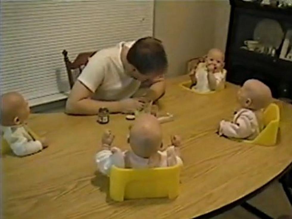 Adorable Quadruplets Laugh Hysterically at Dad [VIDEO]