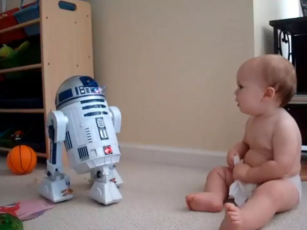 Adorable Baby Gets His Geek On With R2-D2 [VIDEO]