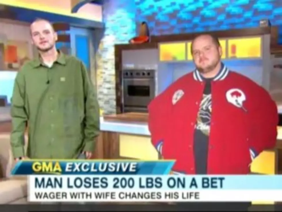 Wow! Man Loses Nearly 200 Pounds in Bet With Wife [VIDEO]