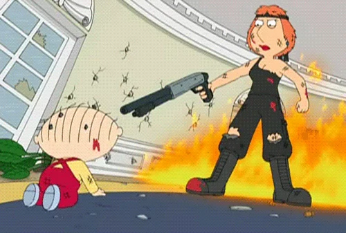 stewie griffin with a gun gif