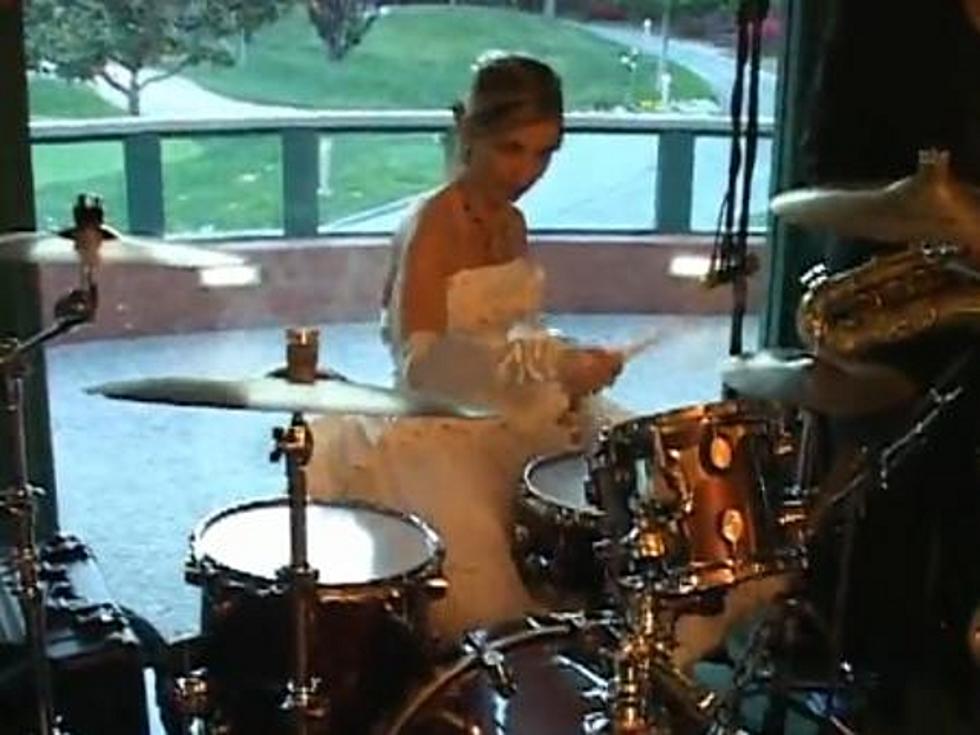 Bride Plays Drum Solo With Band At Her Own Wedding [VIDEO]