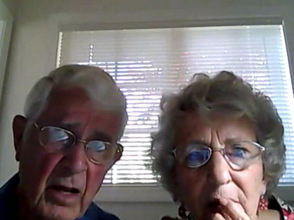 Two Adorable Senior Citizens Learn to Use a Webcam