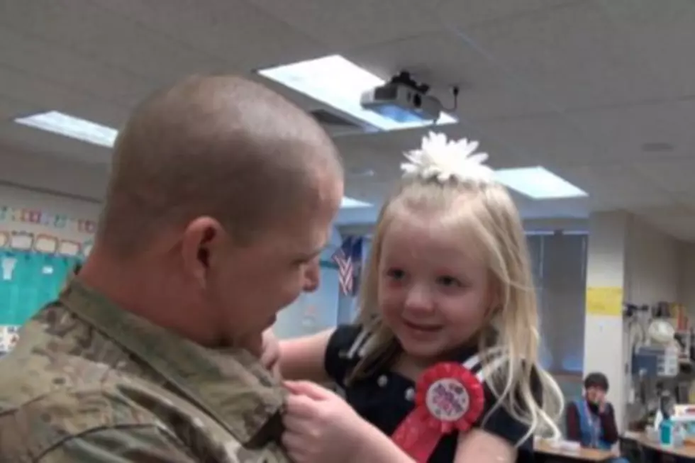 Returning Soldier Has Heartwarming Reunion With 6-Year Old Daughter on Her Birthday