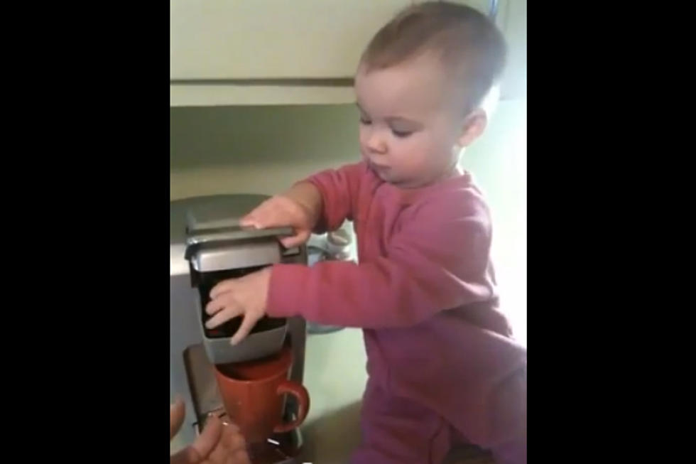 Adorable Barista Baby Is a Coffee-Making Whiz
