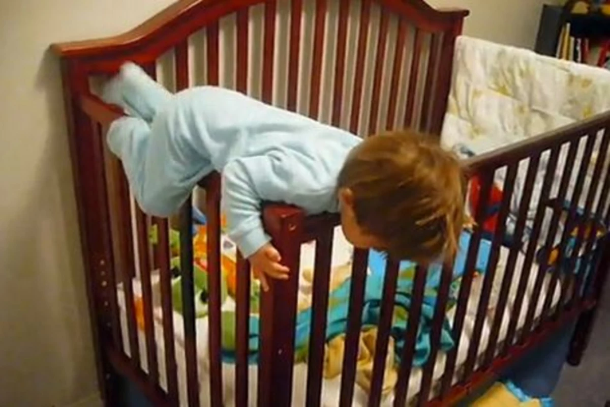 baby escapes crib under mattress