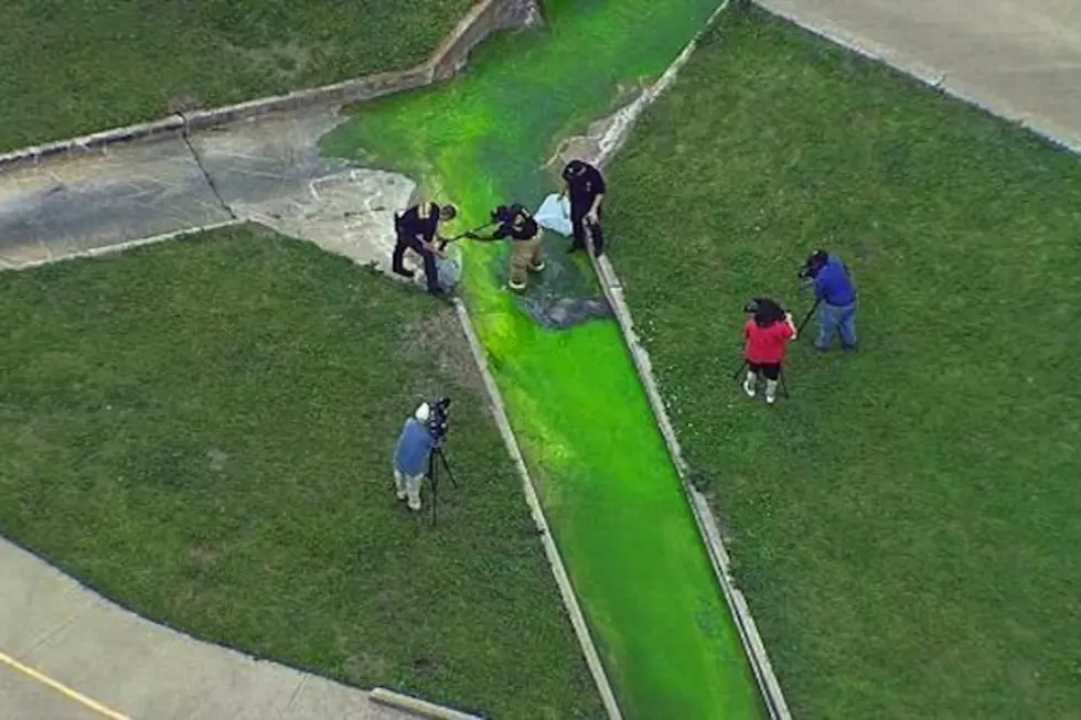 Strange Green Liquid in Dallas Waterway Isn’t for St. Patrick’s Day