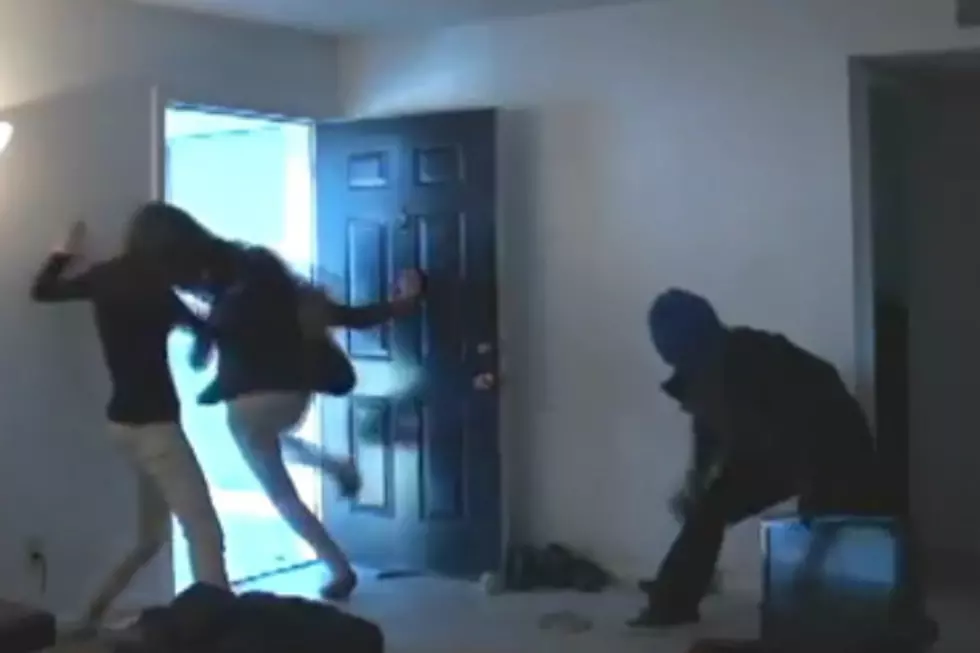 Jerk Boyfriend Scares Girls Silly by Dressing as a Burglar