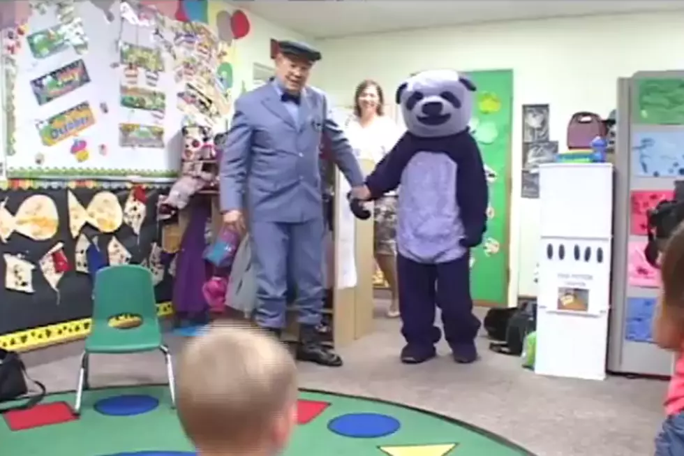 Purple Panda Terrifies Classroom Full of Kids