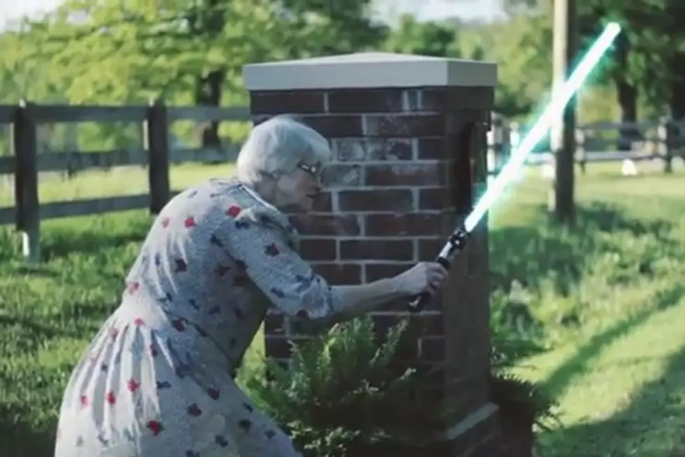 Jedi Grandma Battles Dubstep With Her Trusty Lightsaber