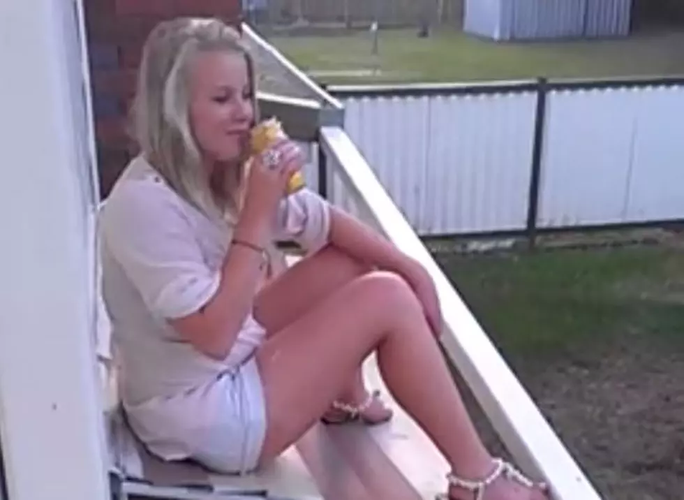 Drunk Girl Proves Alcohol and Awnings Don’t Mix