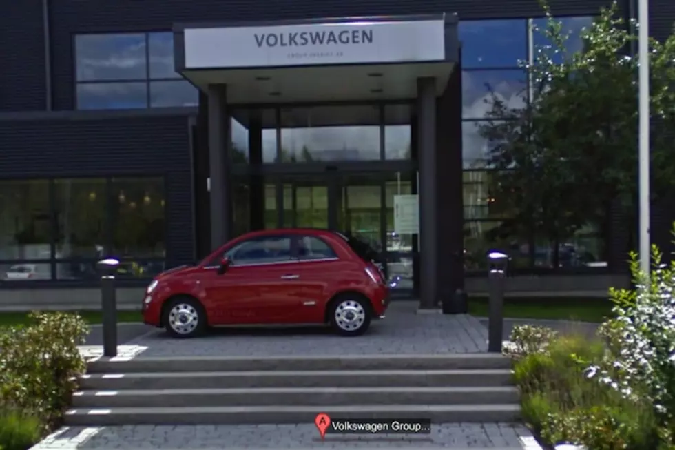 Fiat Photobombs Volkswagen Headquarters By Parking Fiat 500 on Google Street View
