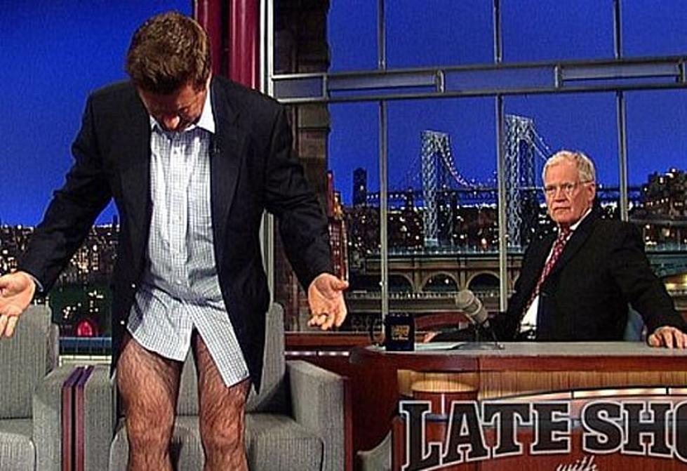 Alec Baldwin and David Letterman Drop Their Pants on TV